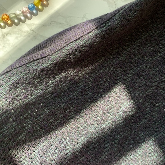 Vintage Geofforey Beene Italy knit Cardigan geometric Prada style free people - Picture 7 of 8